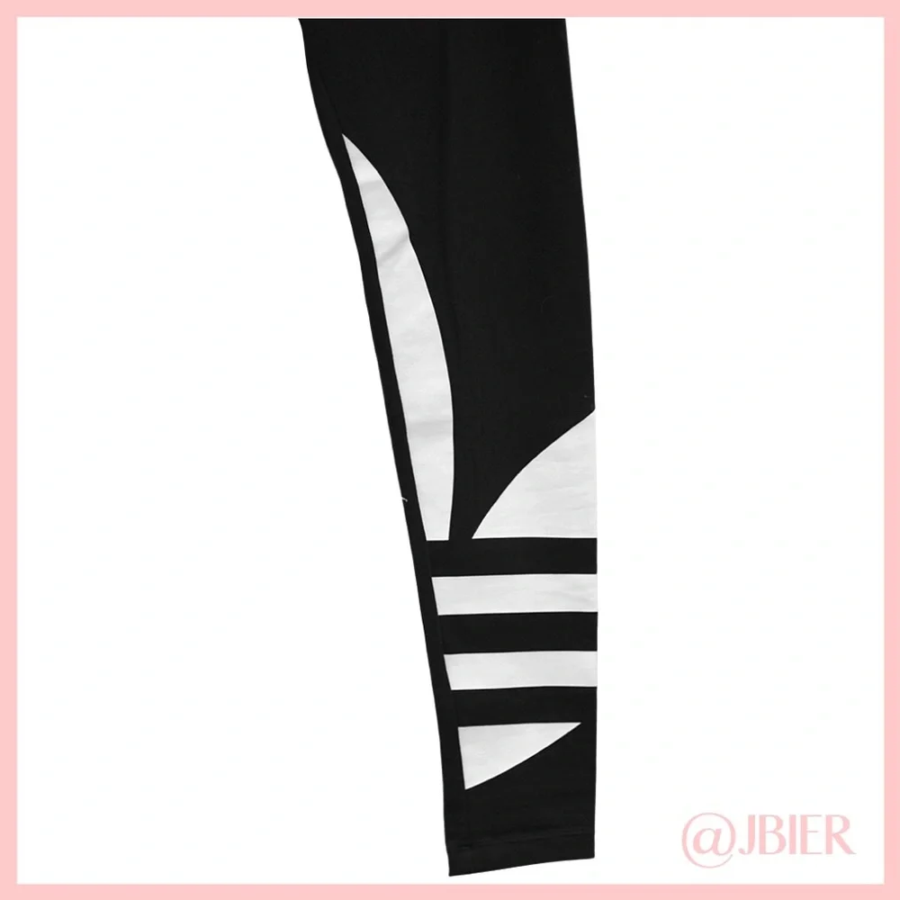 Adidas Black Logo Leggings - Picture 7 of 10